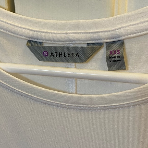 NWT Athleta White Side-Split Tank Top (Size XXS) - Picture 4 of 4